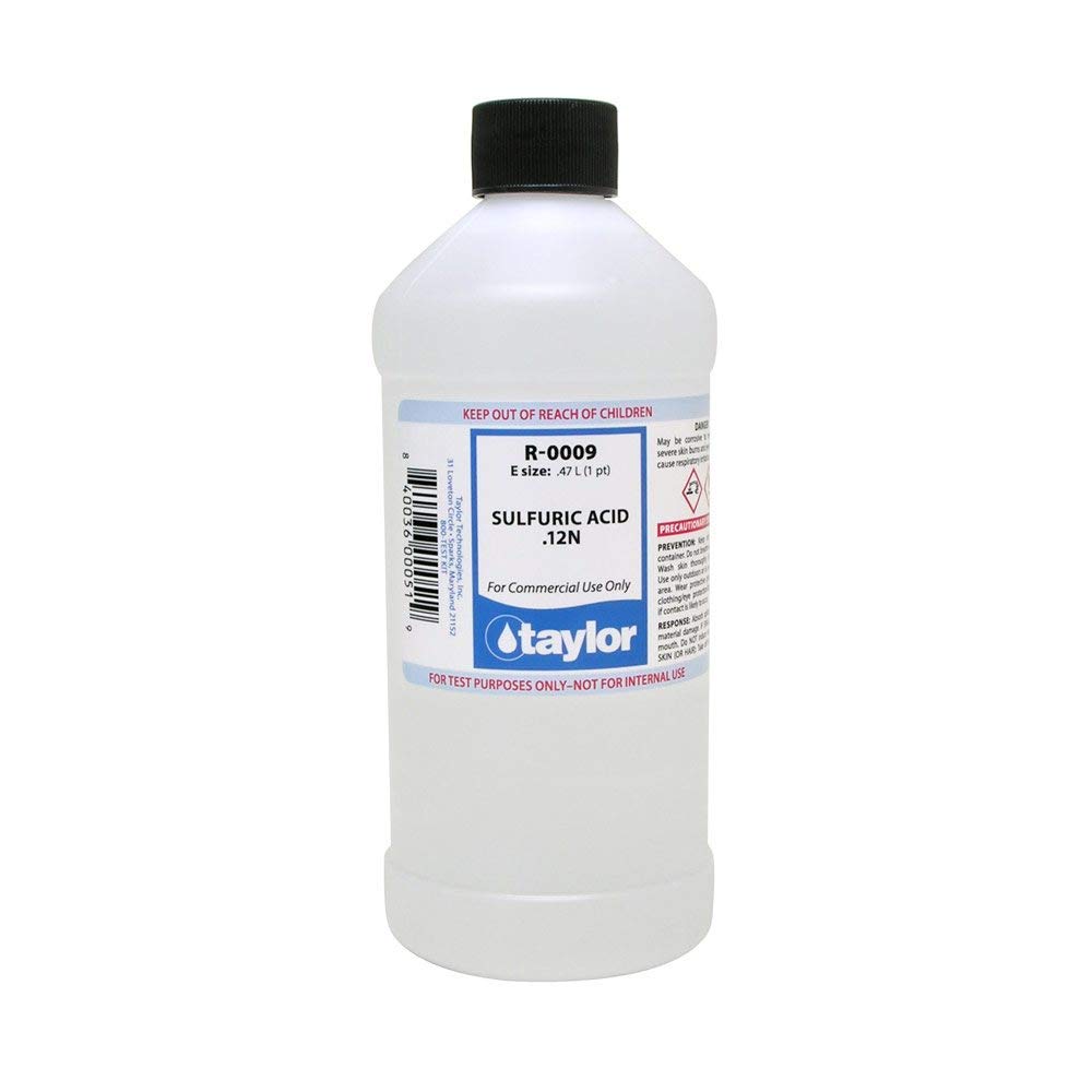Taylor R-0009-E sulfuric acid 16 oz for precise analytical work in the lab