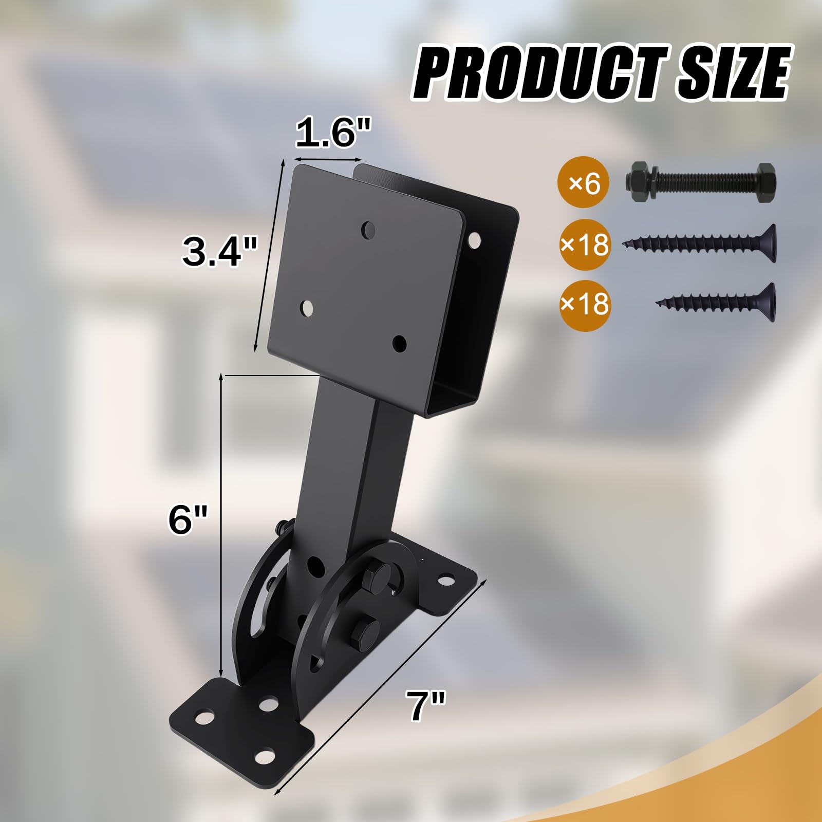 TAYORY adjustable-angle brackets demonstrating versatile installation.