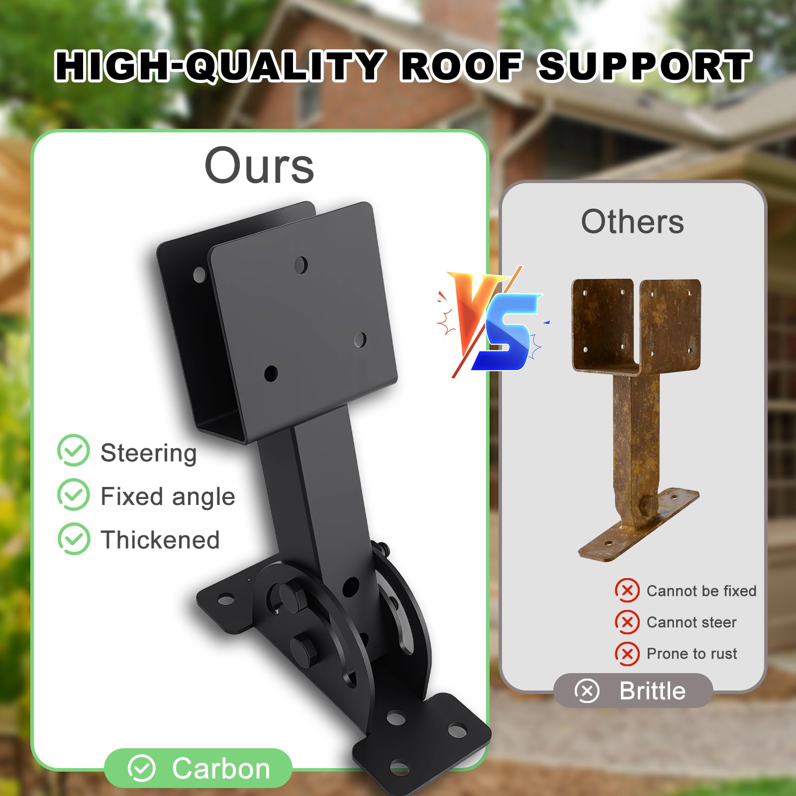 TAYORY 2x4-2x6 compatibility brackets for common timber sizes.