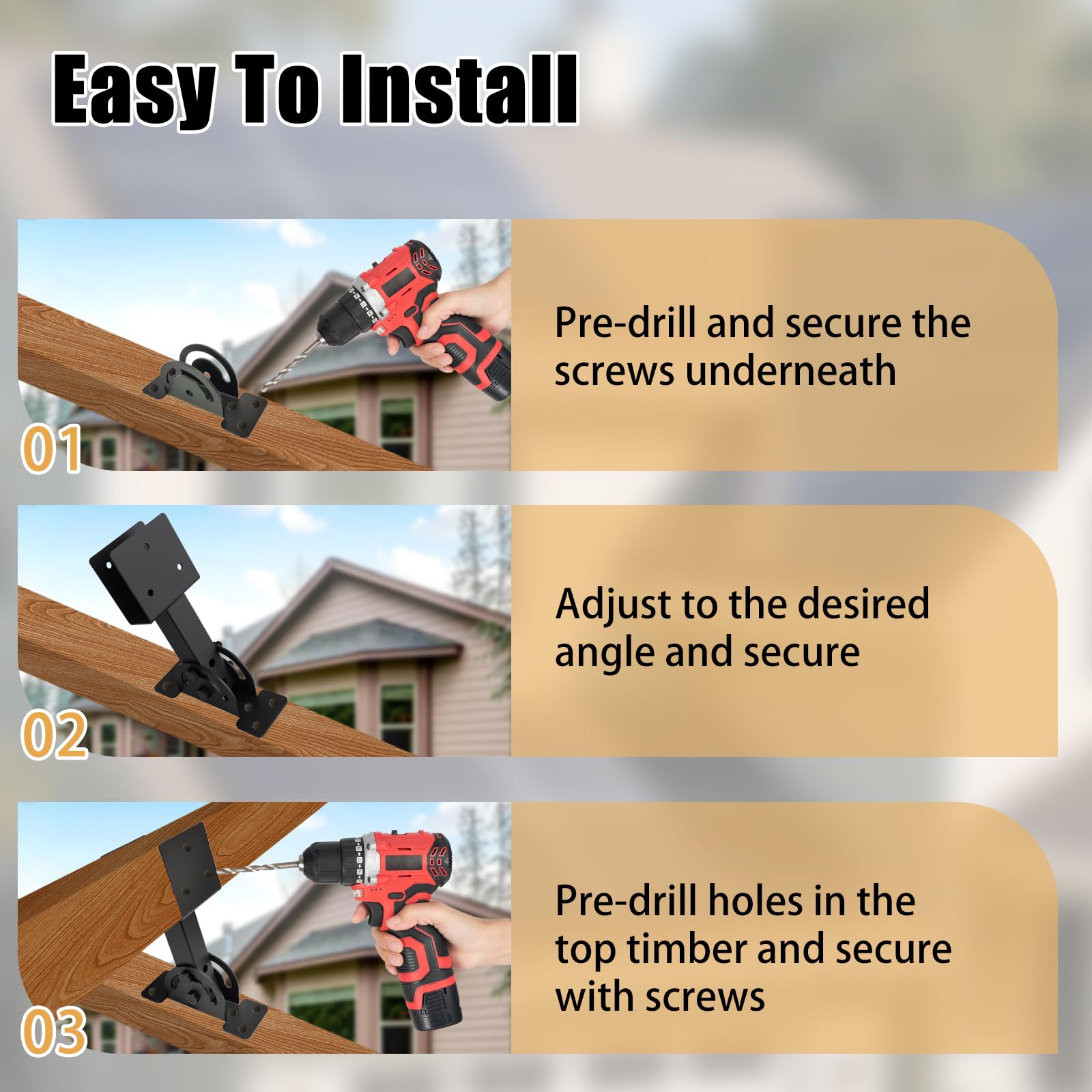 TAYORY easy installation guide helps complete mounting smoothly.