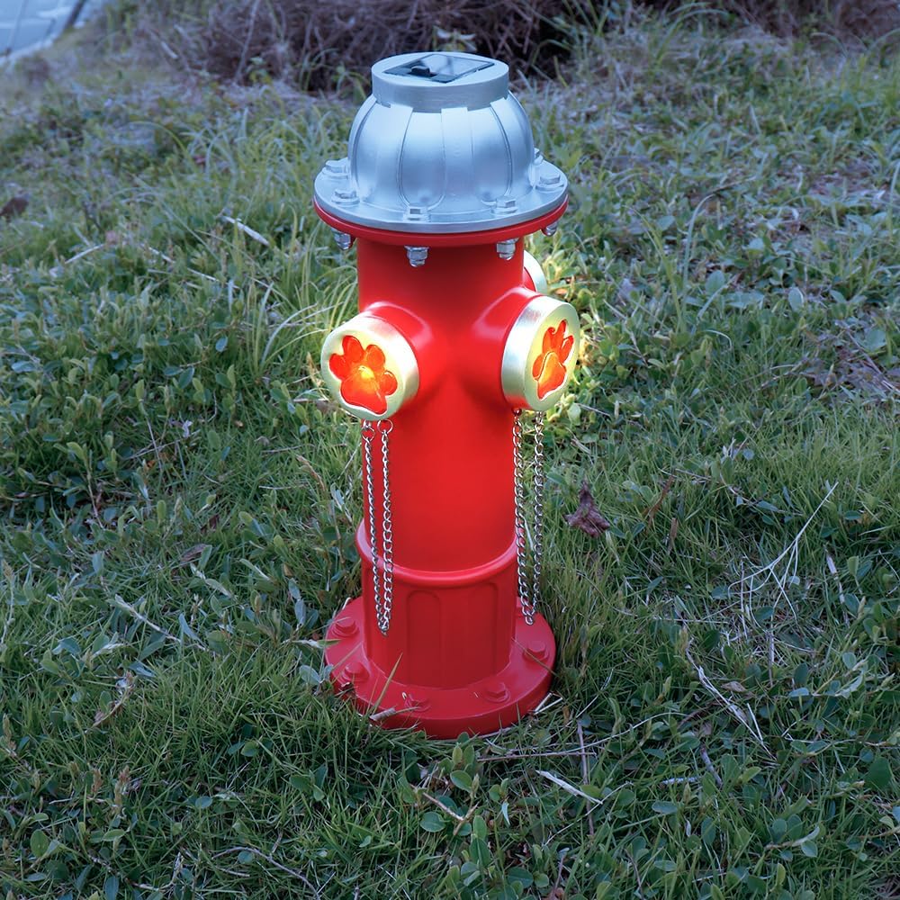 TB TIBAG fire hydrant dog pee post stands tall for easy dog bathroom breaks.