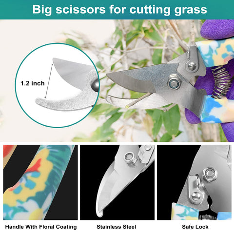 Tbltaca pruning shears with clean cuts for healthy plants.