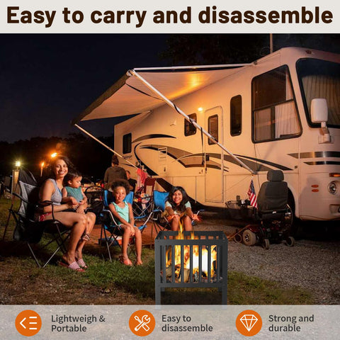 TBMLC backyard bonfire ambiance, versatile for beach trips and campsites.