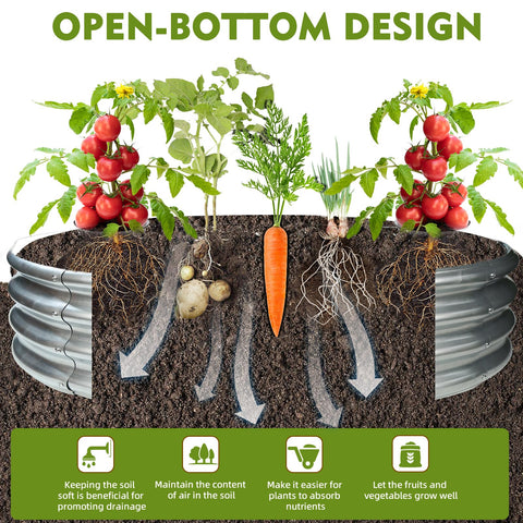 TBMLC backyard bonfire ring pit provides a versatile tool for cooking or grilling.
