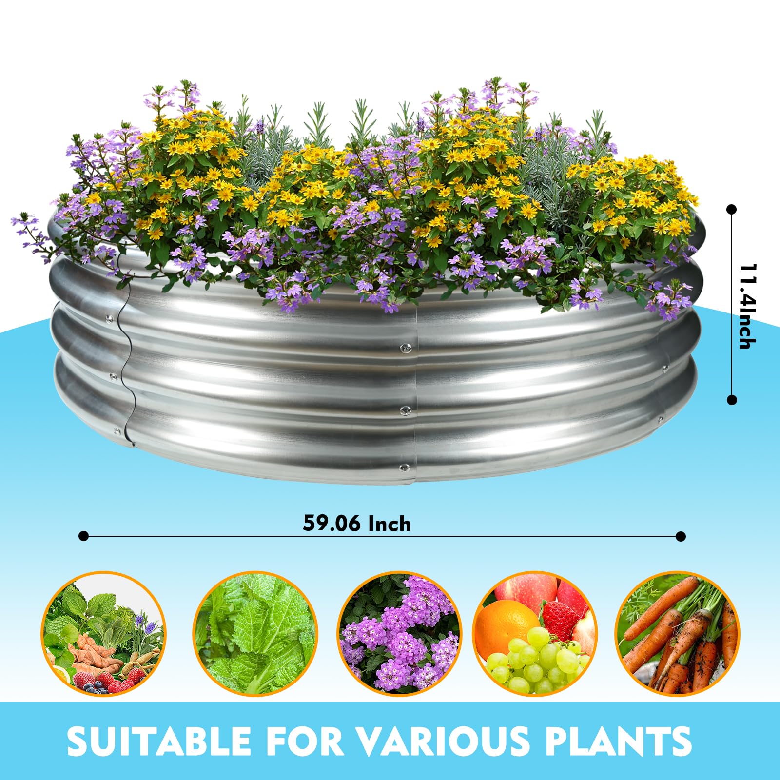 TBMLC heavy-duty fire pit silver designed for safe, long-lasting outdoor use