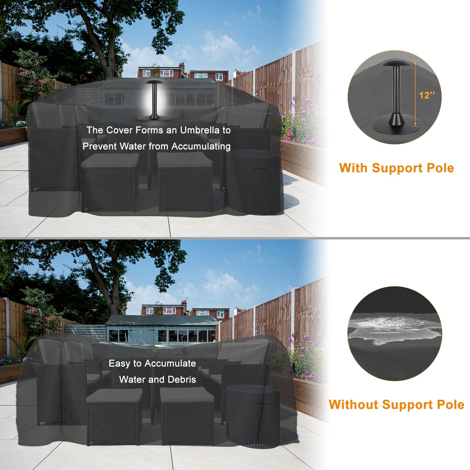 TBTeek durable aluminum pole system withstands outdoor conditions
