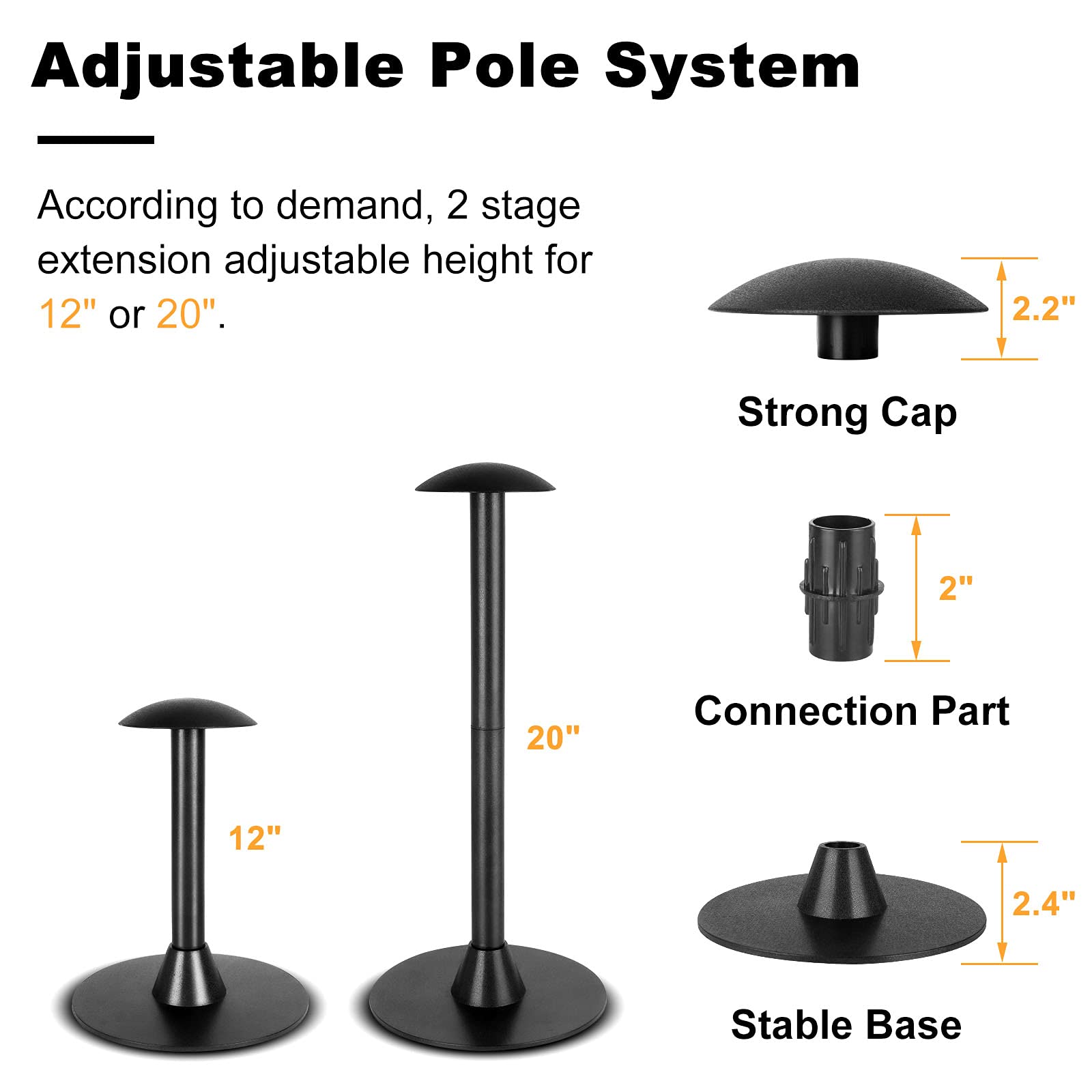 TBTeek easy-installation pole system simplifies setup with most covers