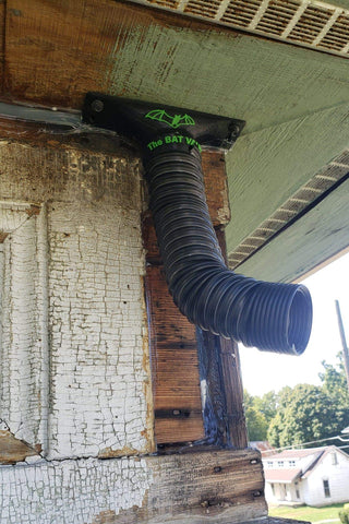 TBV-FR4 one-way door in use to guide bats out of a home.