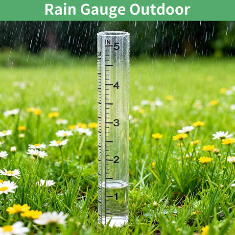TBWHL outdoor rain gauge glass tube for yard setup.