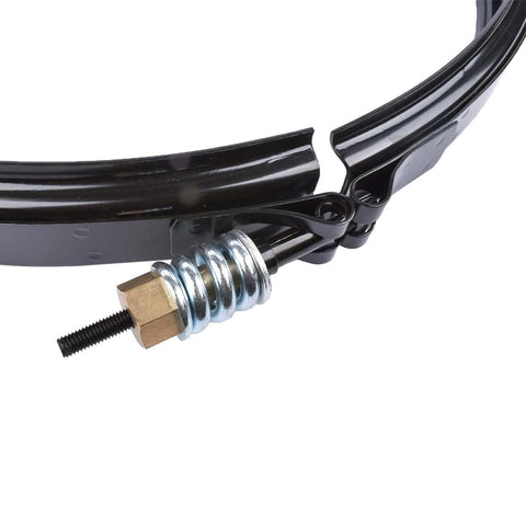 TBYCTT 190003 clamp installed on a filter demonstrating a tight seal during maintenance.