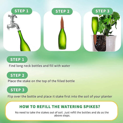 Tcamp self-watering spikes offer simple installation with reliable garden support