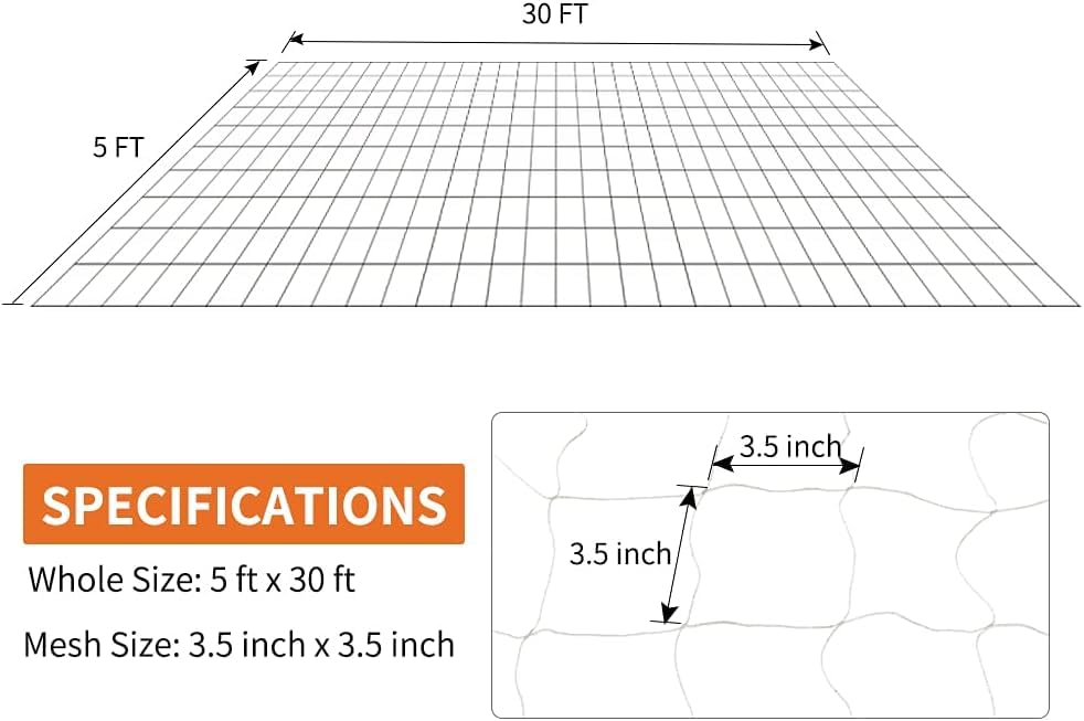 Unrolling trellis netting and cutting to size for installation