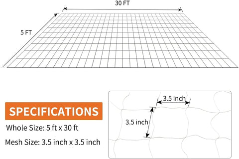 Unrolling trellis netting and cutting to size for installation
