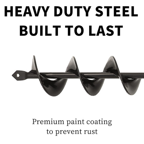 TCBWFY auger heavy-duty steel for durable yard work.