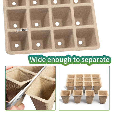 TCBWFY eco-friendly seed starter kit includes labels and tools