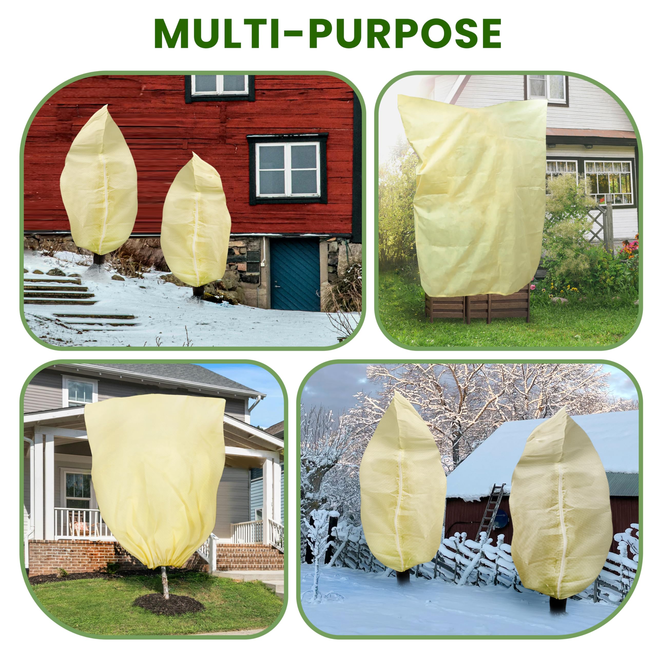 TCBWFY durable reusable frost blanket for long-season garden protection.
