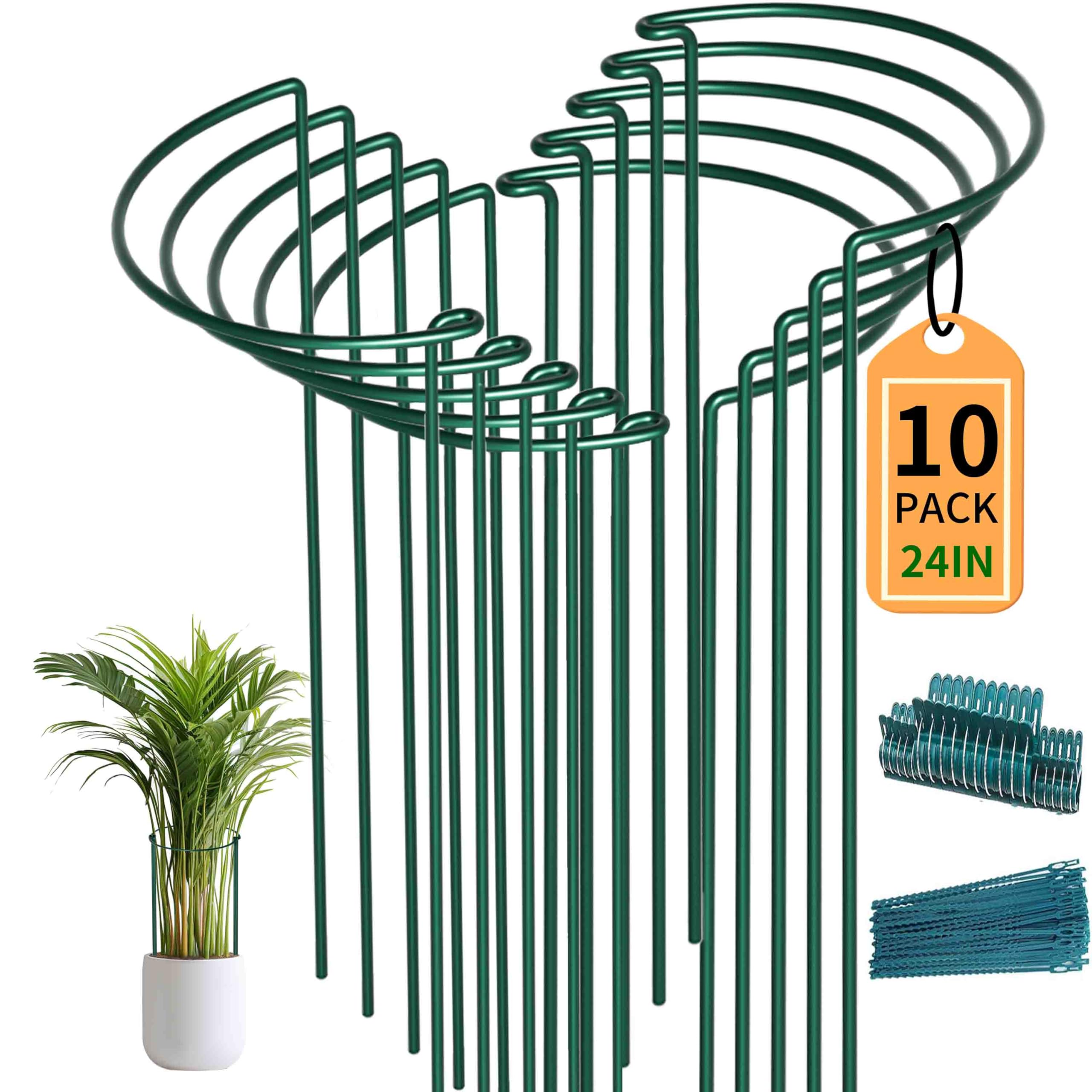 TCBWFY garden border interlock ring to organize beds and support plants.