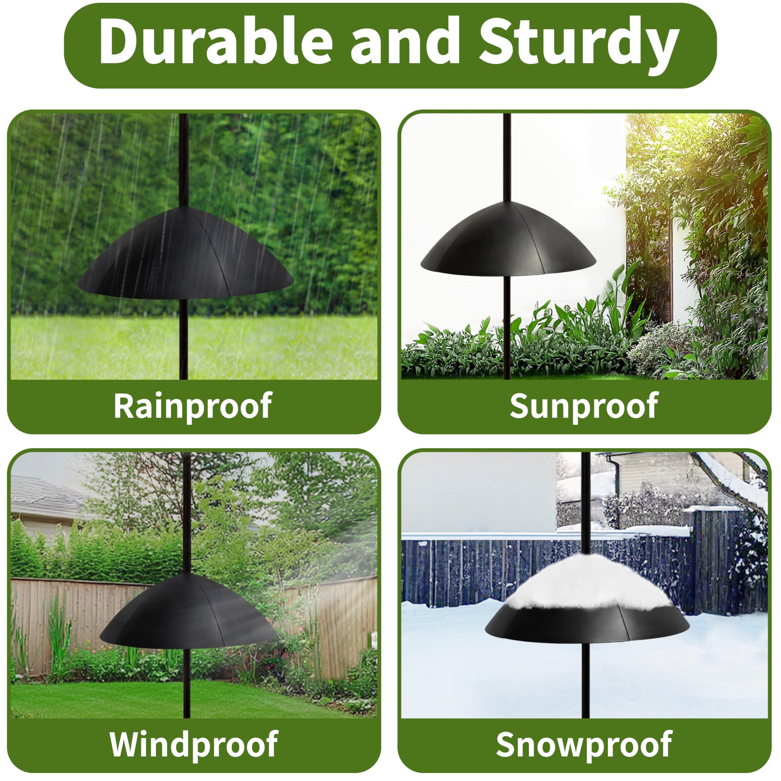 TCBWFY outdoor garden baffle guards hanging decor and planters