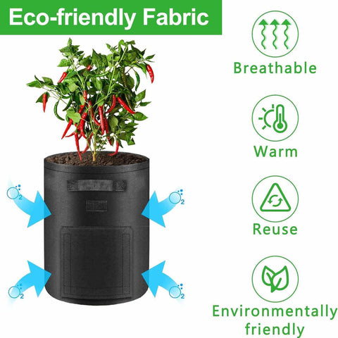 TCBWFY grow bag ready for indoor and outdoor planting setups