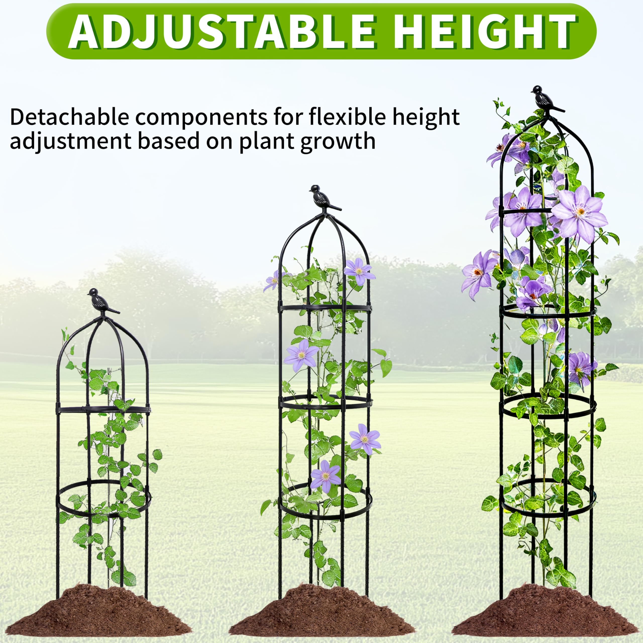 TCBWFY compact vertical growing saves space while improving airflow around plants.