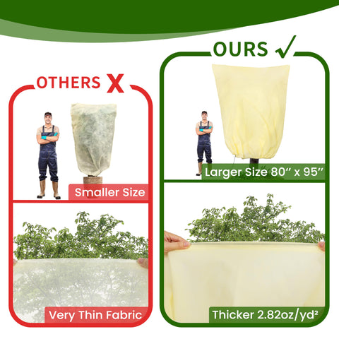 TCBWFY winter garden cover ideal for citrus, roses, and vegetables.