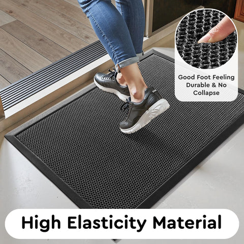 tchdio dirt-trapper doormat at entrance helps reduce indoor debris