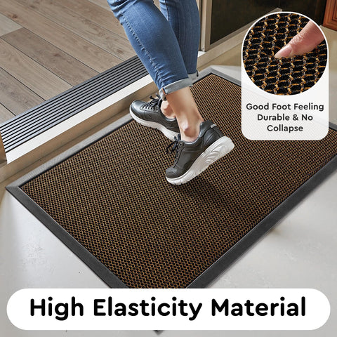 tchdio dirt-trapping mesh surface captures dust and moisture at shoe level.