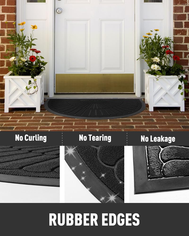 tchdio door mat low-profile design fits under most doors.