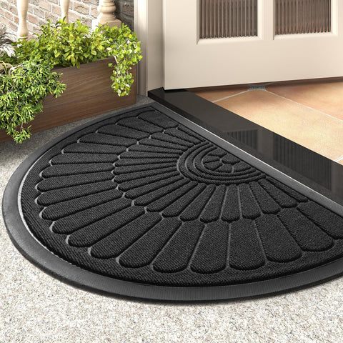 tchdio door mat outdoor entryway traps dirt and water for cleaner floors.