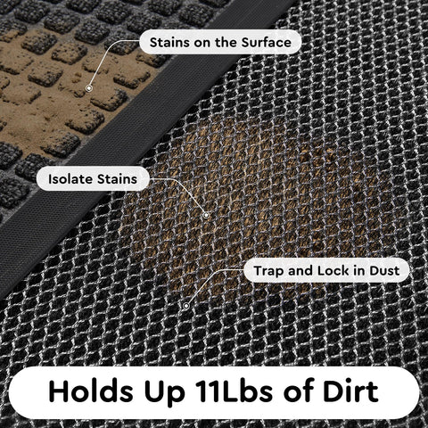 Tchdio mat is easy to clean with hose or shake-off dirt.