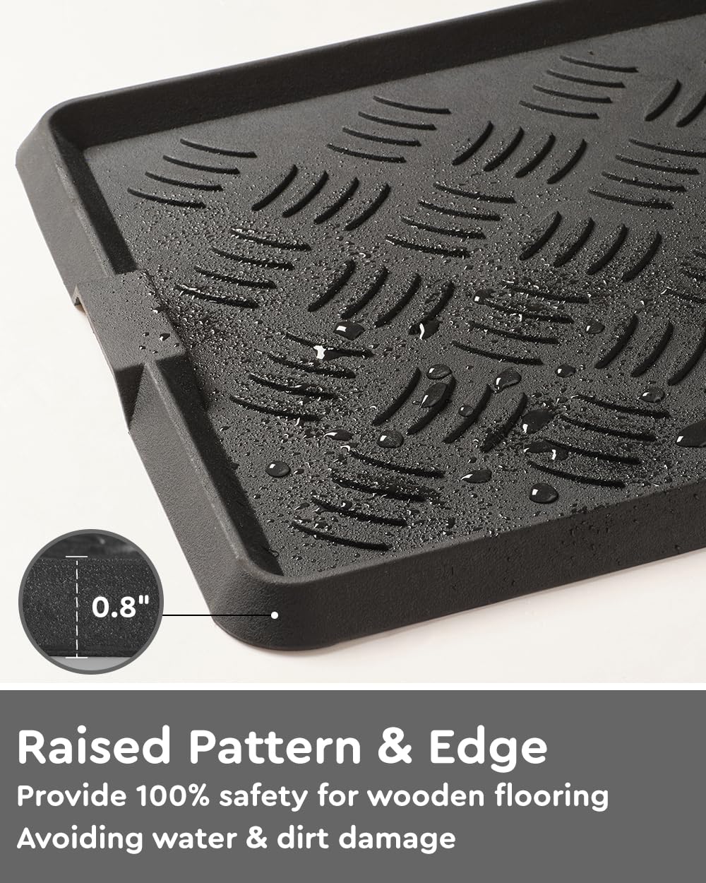 Tchdio Entryway Boot Tray compact dimension for small foyers