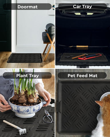 Tchdio Entryway Boot Tray easy-cleaning enables quick flush and air-dry