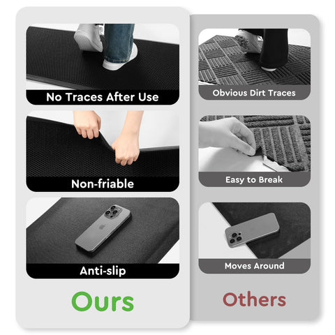 Tchdio stain-resistant outdoor mat helps keep entryways tidy