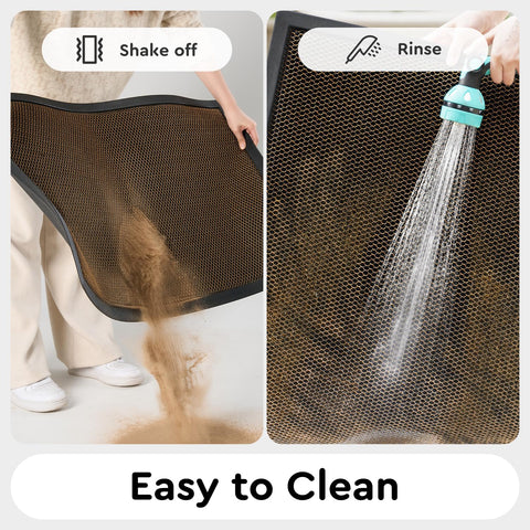 Tchdio heavy duty entry mat withstands frequent use without tearing or collapsing.