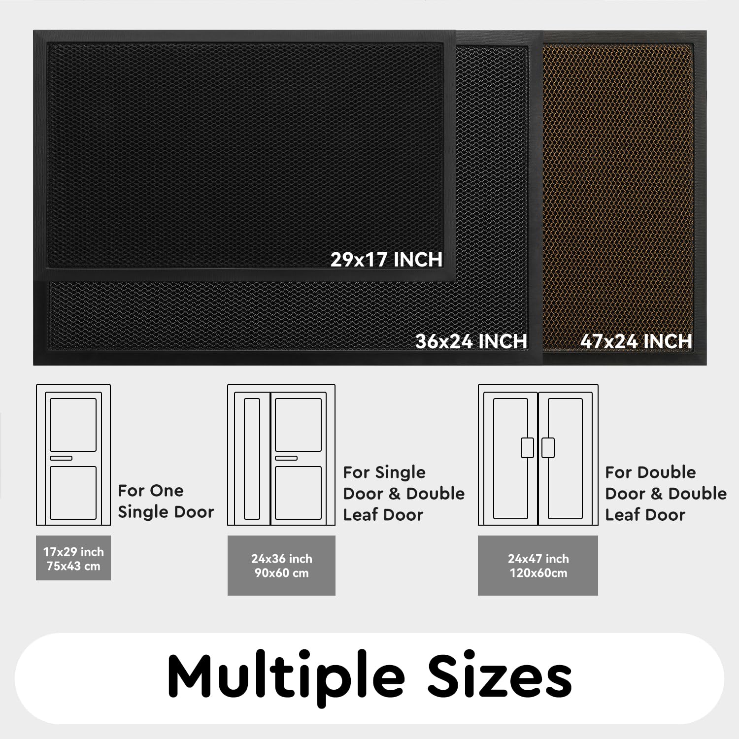 tchdio high-traffic durable mat withstands daily wear and tear
