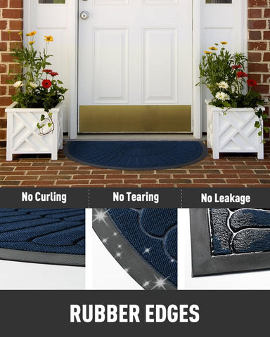 tchdio low-profile entryway mat flat design fits most doors