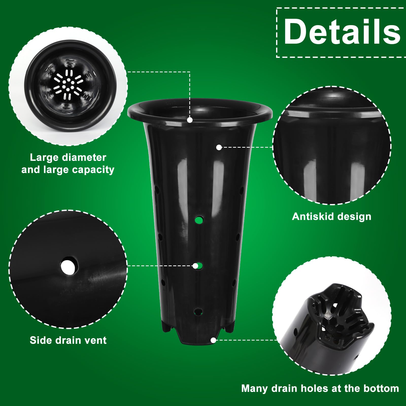 tchrules root-friendly deep seedling container for deeper-rooted plants