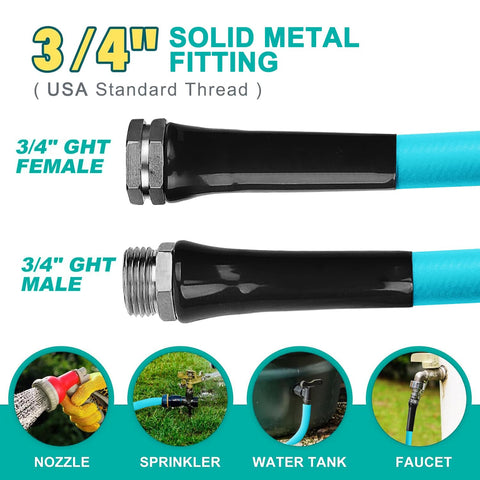 Tckoasis kink-less hose: flexible under pressure for simple watering tasks.