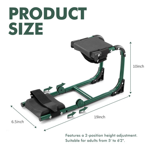 Tcoivs Ergonomic Knee Seat in-use demonstrates dual kneeler and seat functionality for tasks.