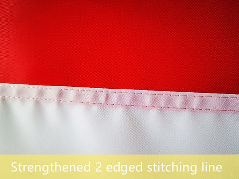TCTOHZNG Italian flag UV-resistant fabric maintains color.