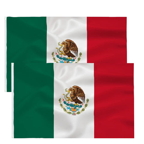 TCTOHZNG Mexico flag 3x5ft for outdoor display with vivid color.