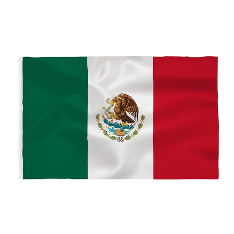 TCTOHZNG Mexico flag 3x5ft with stitched edges for durable outdoor display