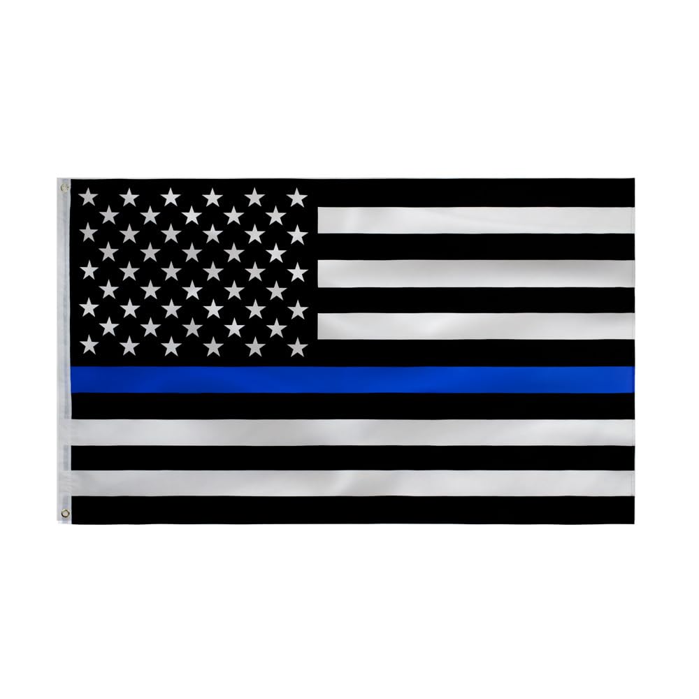TCTOHZNG Thin Blue Line flag 3x5ft in vivid colors for outdoor display.