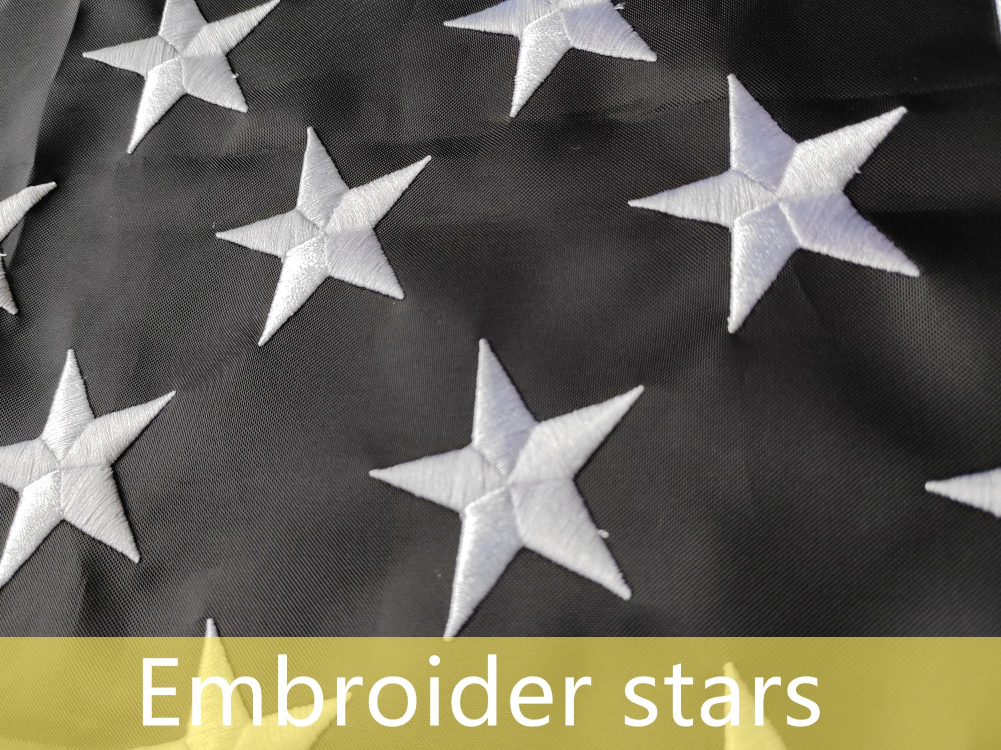 TCTOHZNG flag shows canvas header and brass grommets for secure hanging