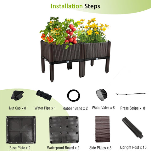 TDDSS Raised Garden Bed with Legs lightweight design facilitates relocation