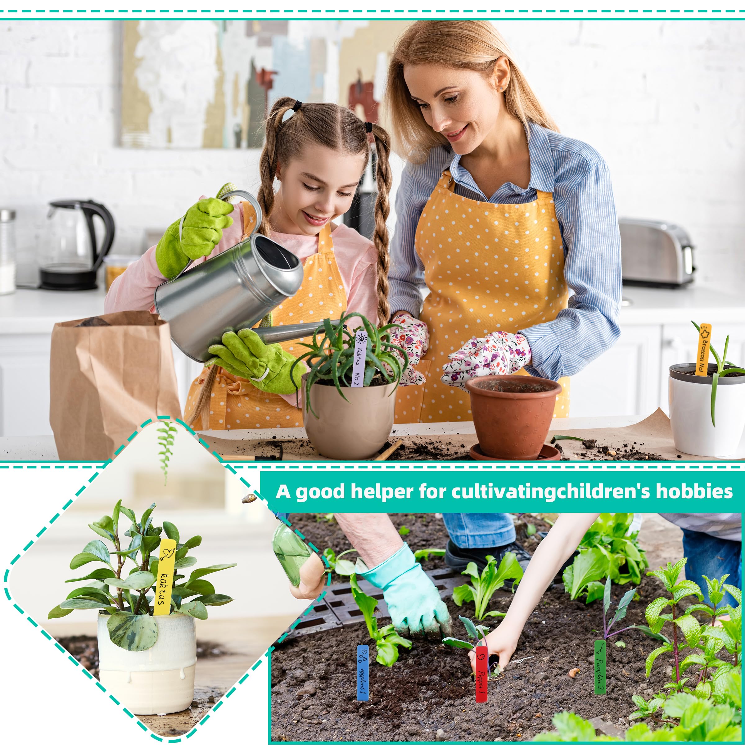 TDHDIKE labels with smooth edges prevent injury while inserting into soil.