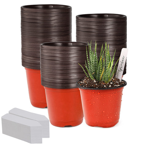 TDHDIKE 4-inch seed starter pot with wide top opening for easy germination.