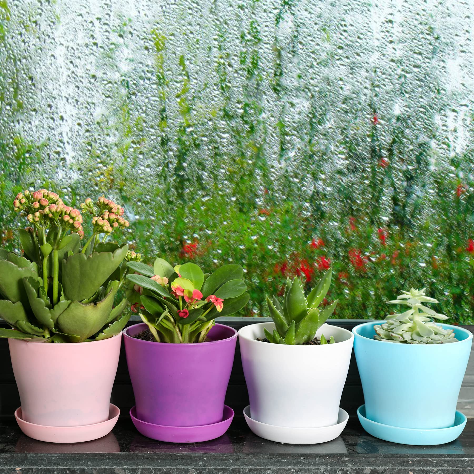 TDHDIKE colorfast PP plastic planter resists fading on bright shelves