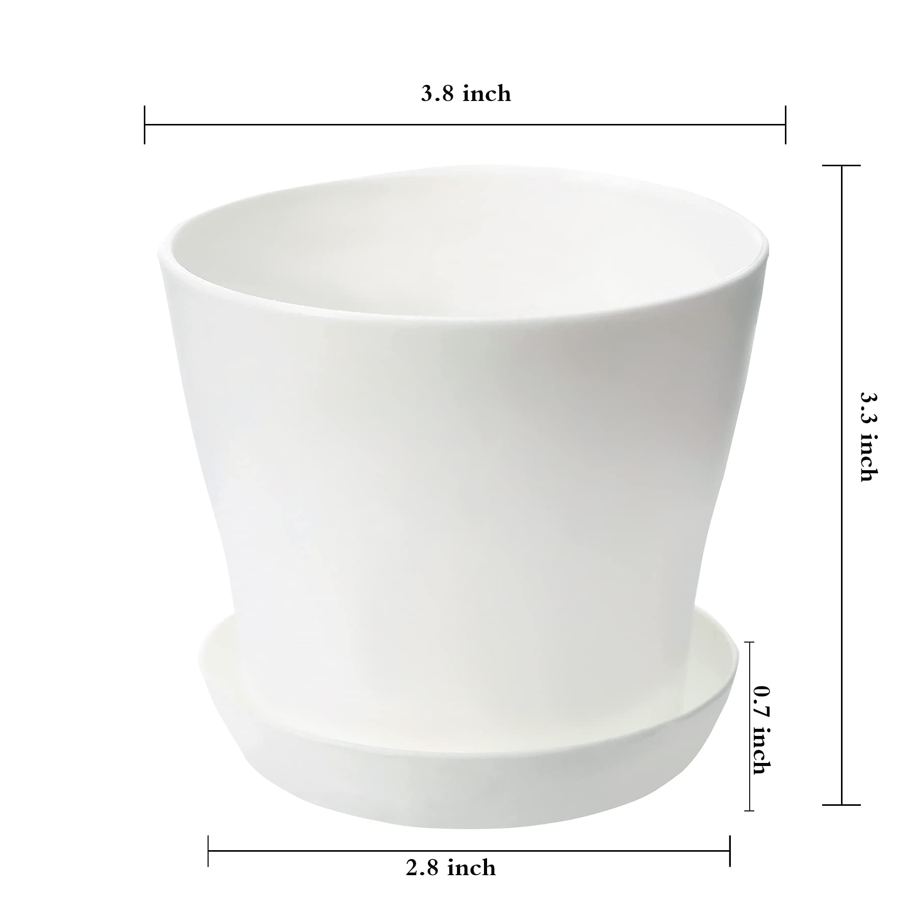 TDHDIKE color-matched trays pair with planters for a neat, organized look