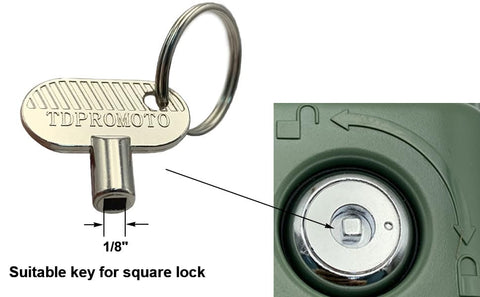TDPROMOTO metal sprinkler key 2-pack side view showing robust construction